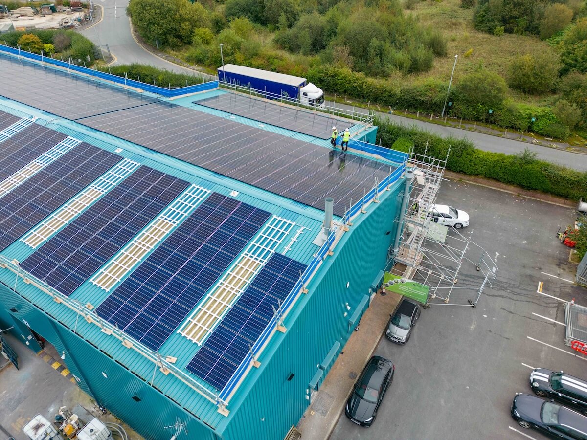 Roof of Hitex Solar PV by Kimpton