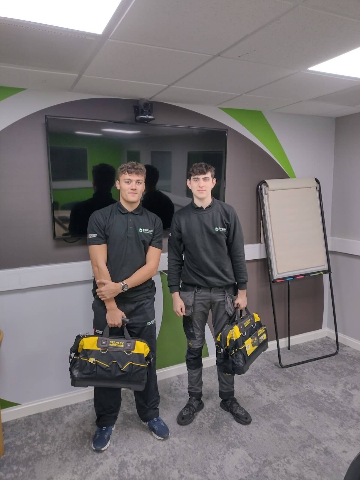 Tai Johnson and Jamie MacFarlane Kimpton Apprentice Liverpool and North West