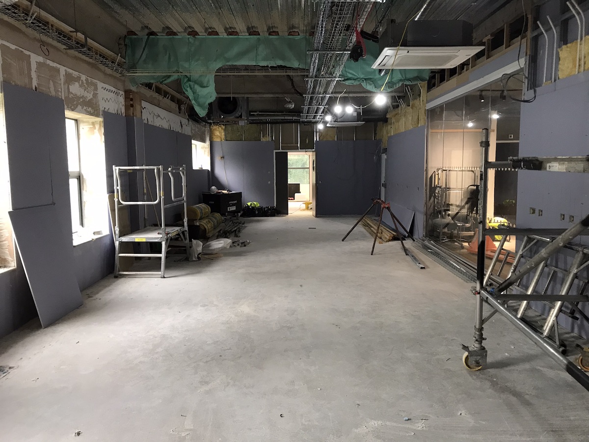 View of the shell at Biograd Liverpool Stem Cell Laboratory during refurbishment by Kimpton