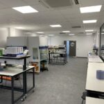 Wide view of Biograd Liverpool Stem Cell Laboratory refurbishment by Kimpton