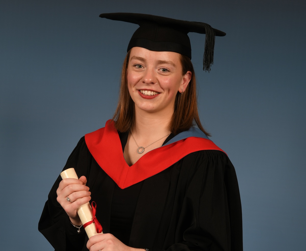 Grace Roberts of Kimpton with her award
