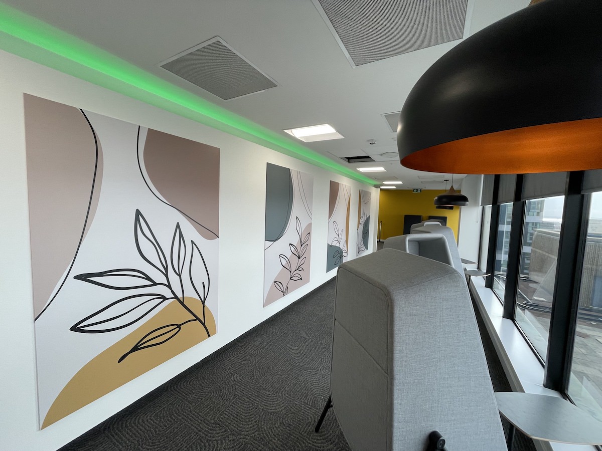 Some of the new individual work pods as part of the Cat B fit-out at Capital Building floor 9 by Kimpton