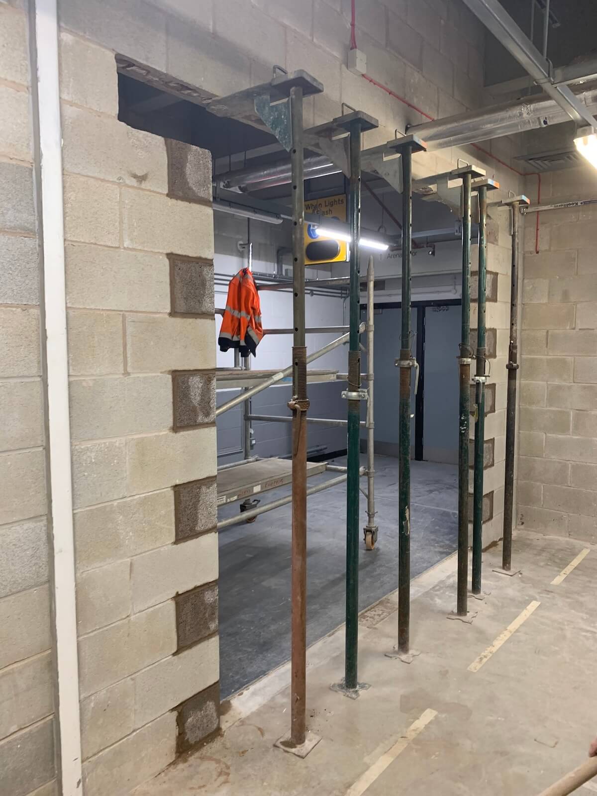 After the opening is added, the wall is finished