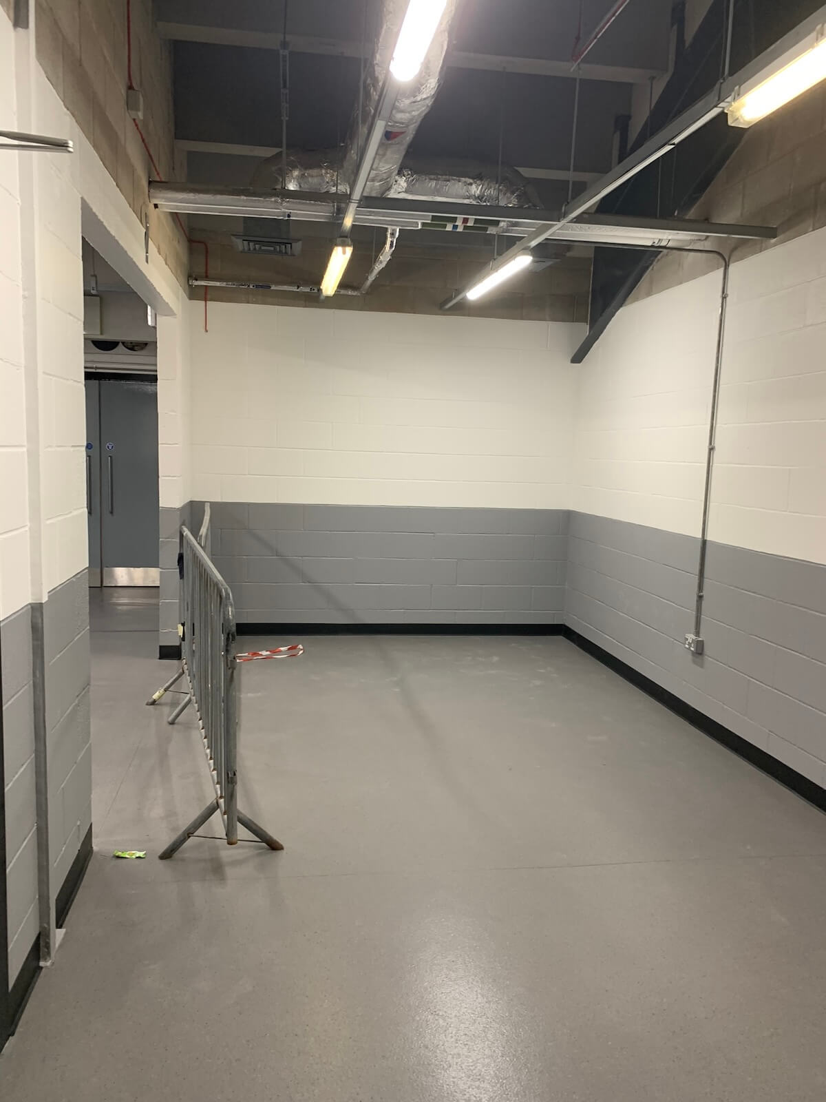 Within the space its a simple space for apop up bar and merch store with power and lighting