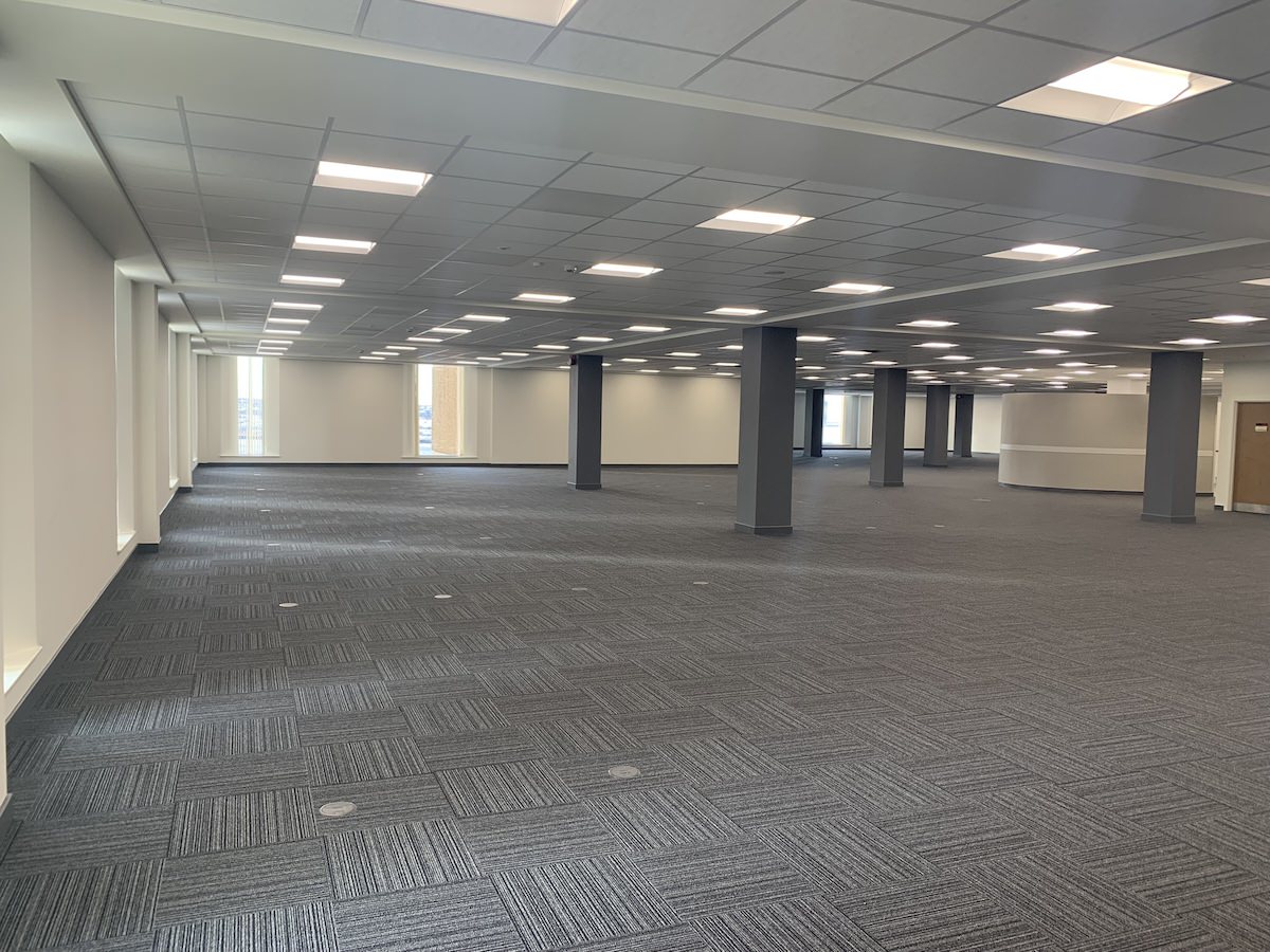 Alternative view of floor plate at the Capital Building after Office Refurbishment