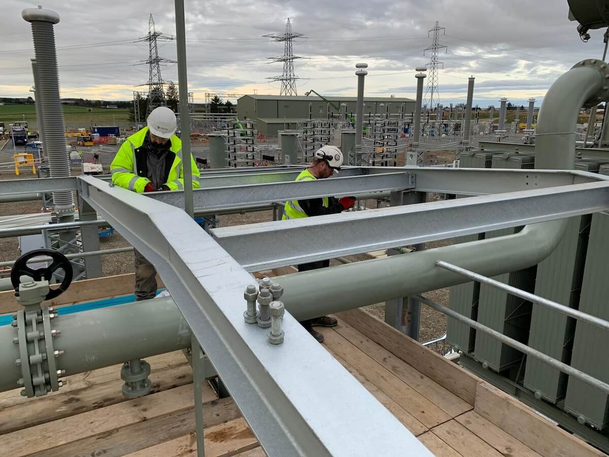 Moray East Acoustic Enclosure under construction