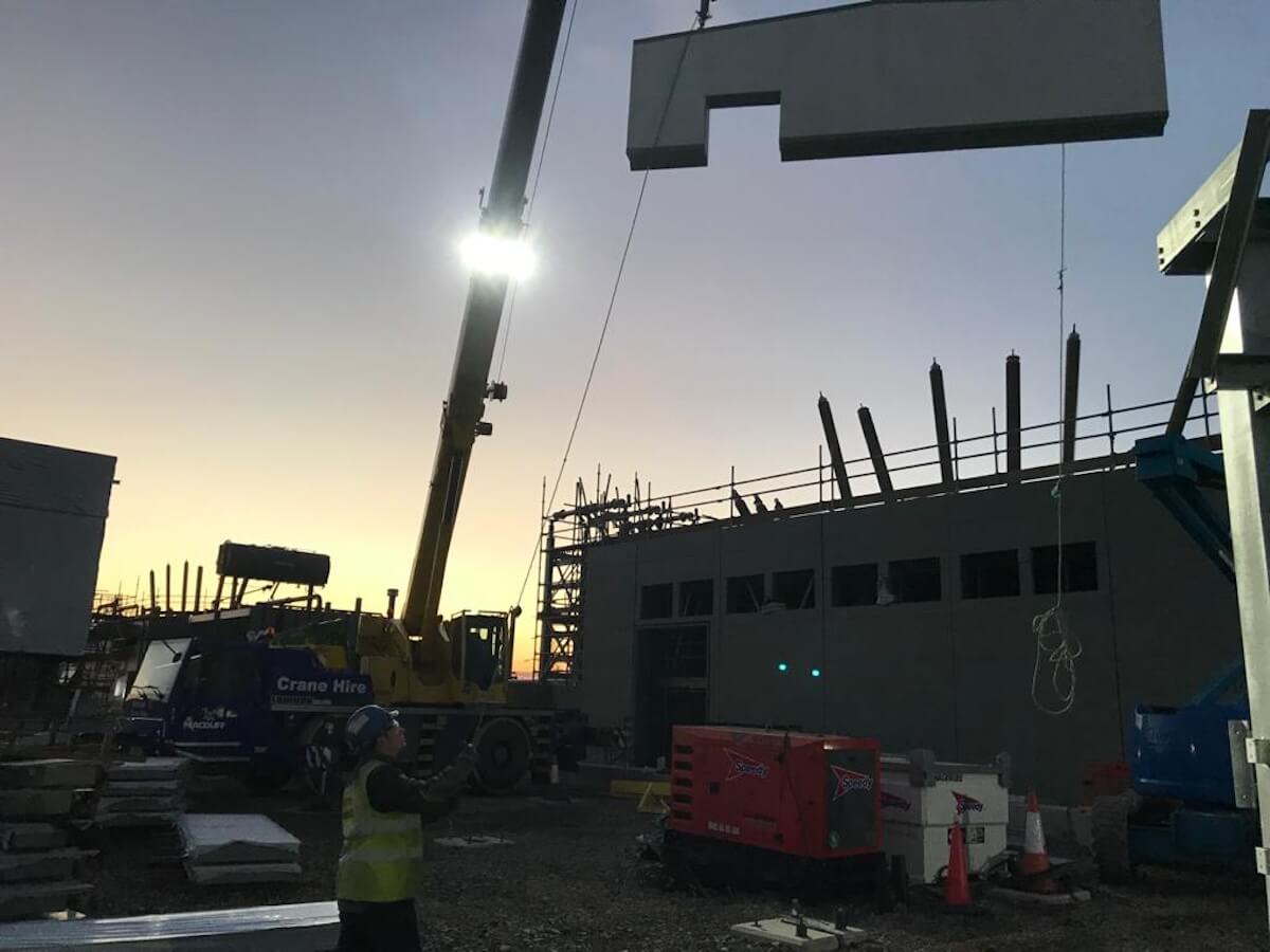 Moray East Acoustic Enclosure under construction