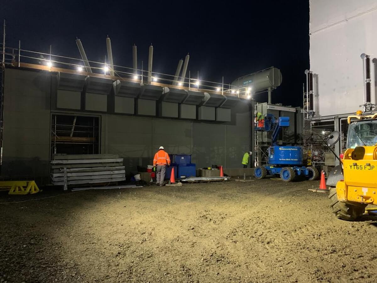 Moray East Acoustic Enclosure under construction