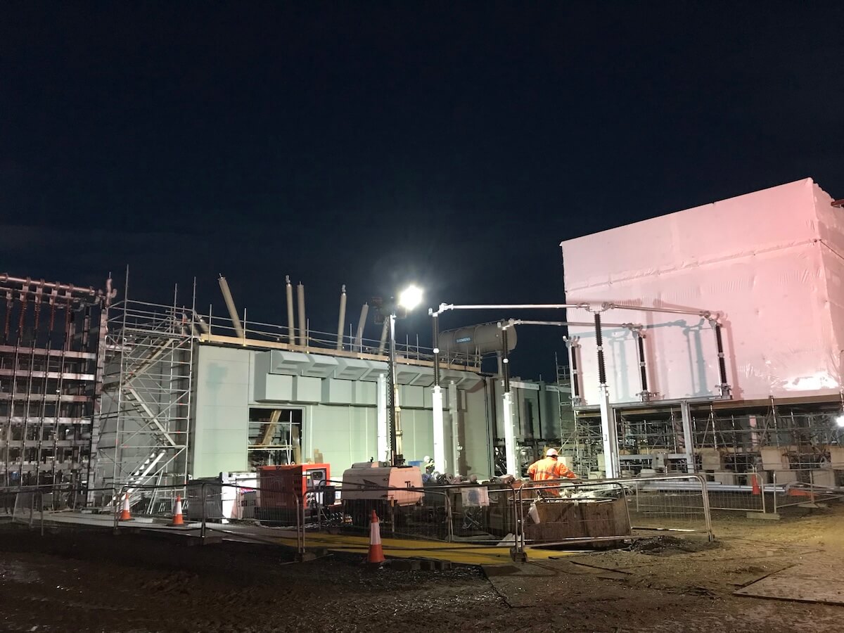 Moray East Acoustic Enclosure under construction