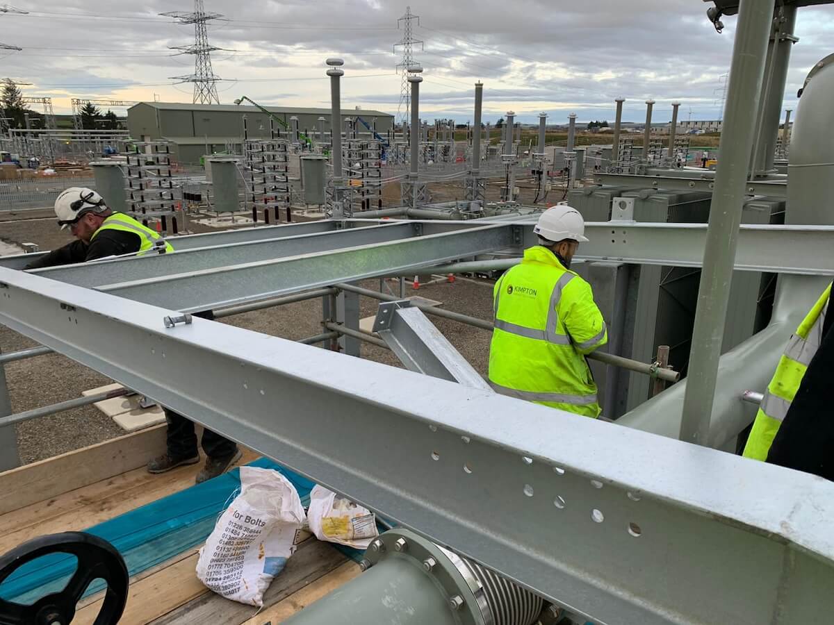 Moray East Acoustic Enclosure under construction