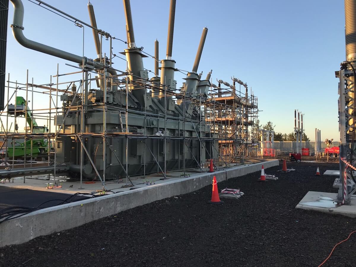 Moray East Acoustic Enclosure under construction