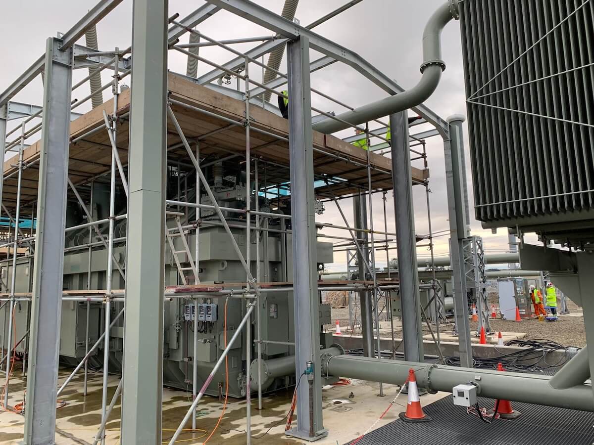 Moray East Acoustic Enclosure under construction