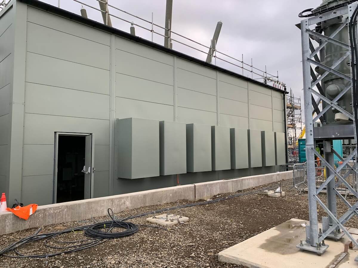 Moray East Acoustic Enclosure under construction