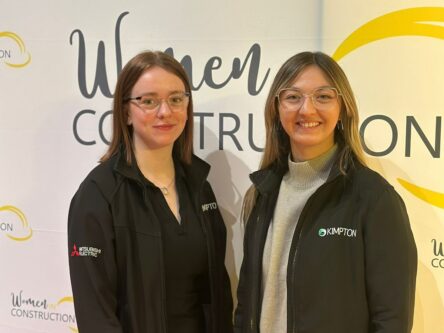 W&V Girls in Construction Grace and Niamh Lead