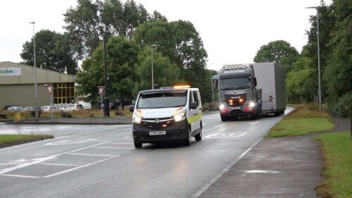 the Kimpton acoustic plant room on its way to Aberdeen