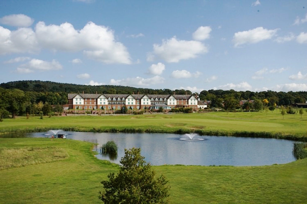 Carden park hotel-front with lake