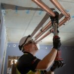 Replacement of Carbon Steel pipe with copper pipe by Kimpton