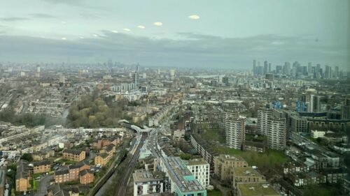 The view from the top of a 35 storey BTR tower by Kimpton