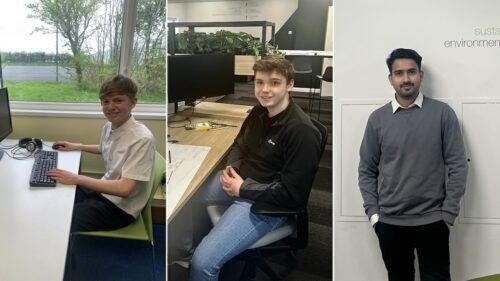 Three images together of Kimpton placement students