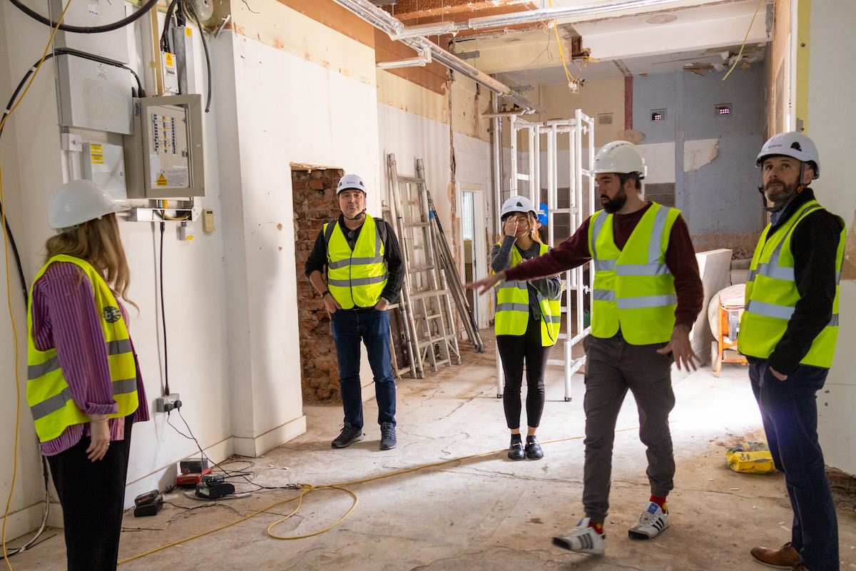 Ground floor at Make with Amy Higham Johnny Lyle Niamh Smith Liam Kelly and Matt Breakwell