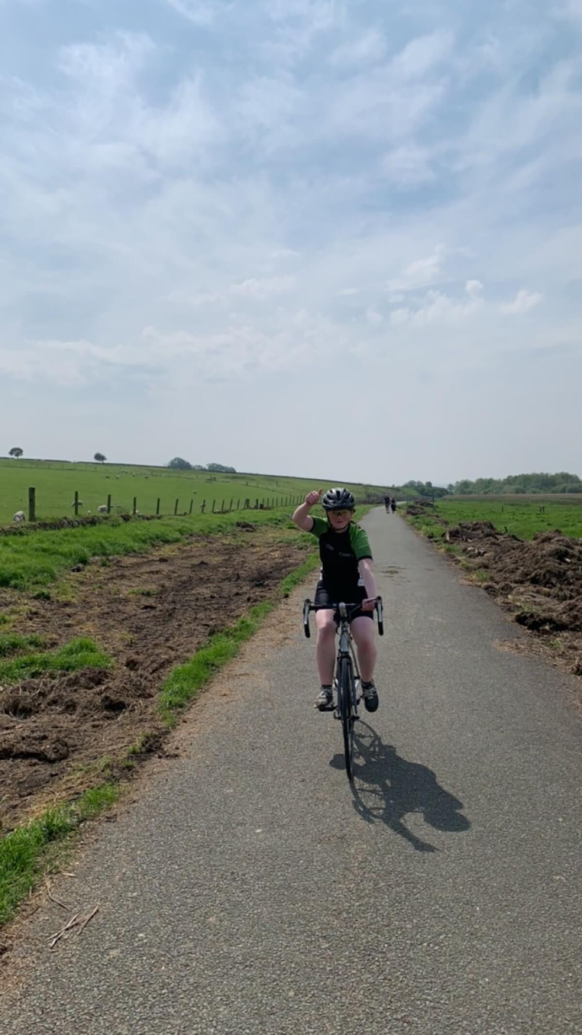 Superstar Grace during the Kimpton Oddballs 60 mile bike ride