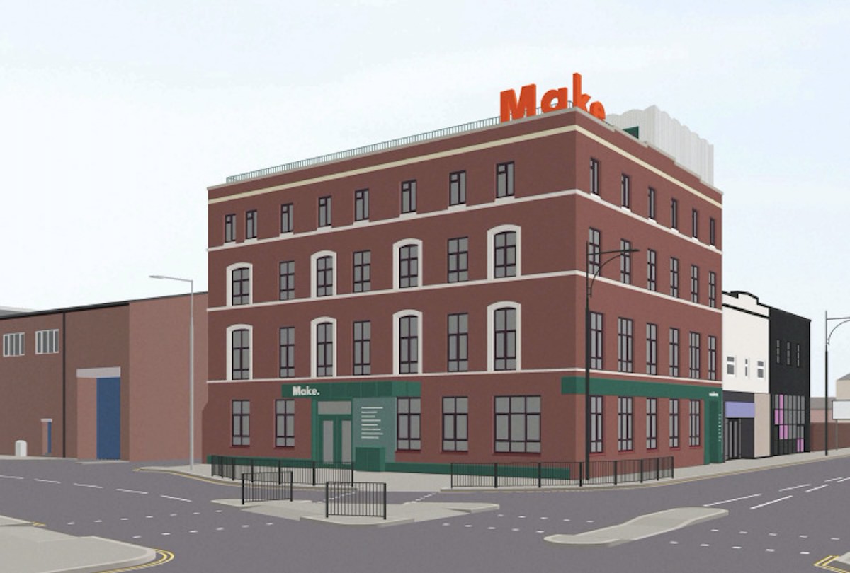 The render of how the new Make site will look