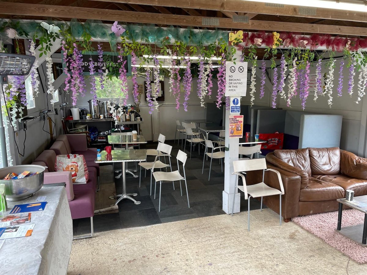 The cafe at More work by Kimpton on social value at Incredible Edible Knowsley