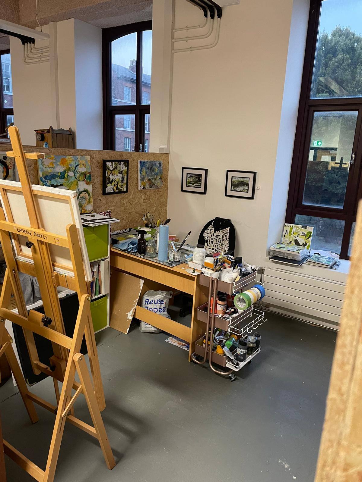 Every one is slightly different and this is an artists area at Make CIC with complete refit by Kimpton