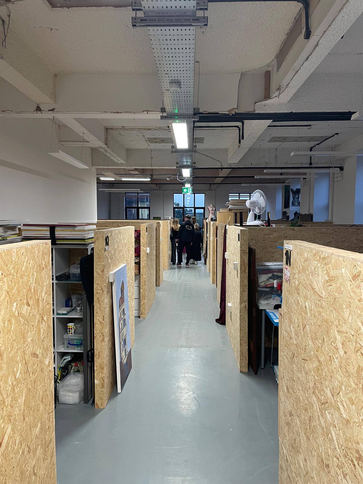 View through the work areas at Make CIC with complete refit by Kimpton