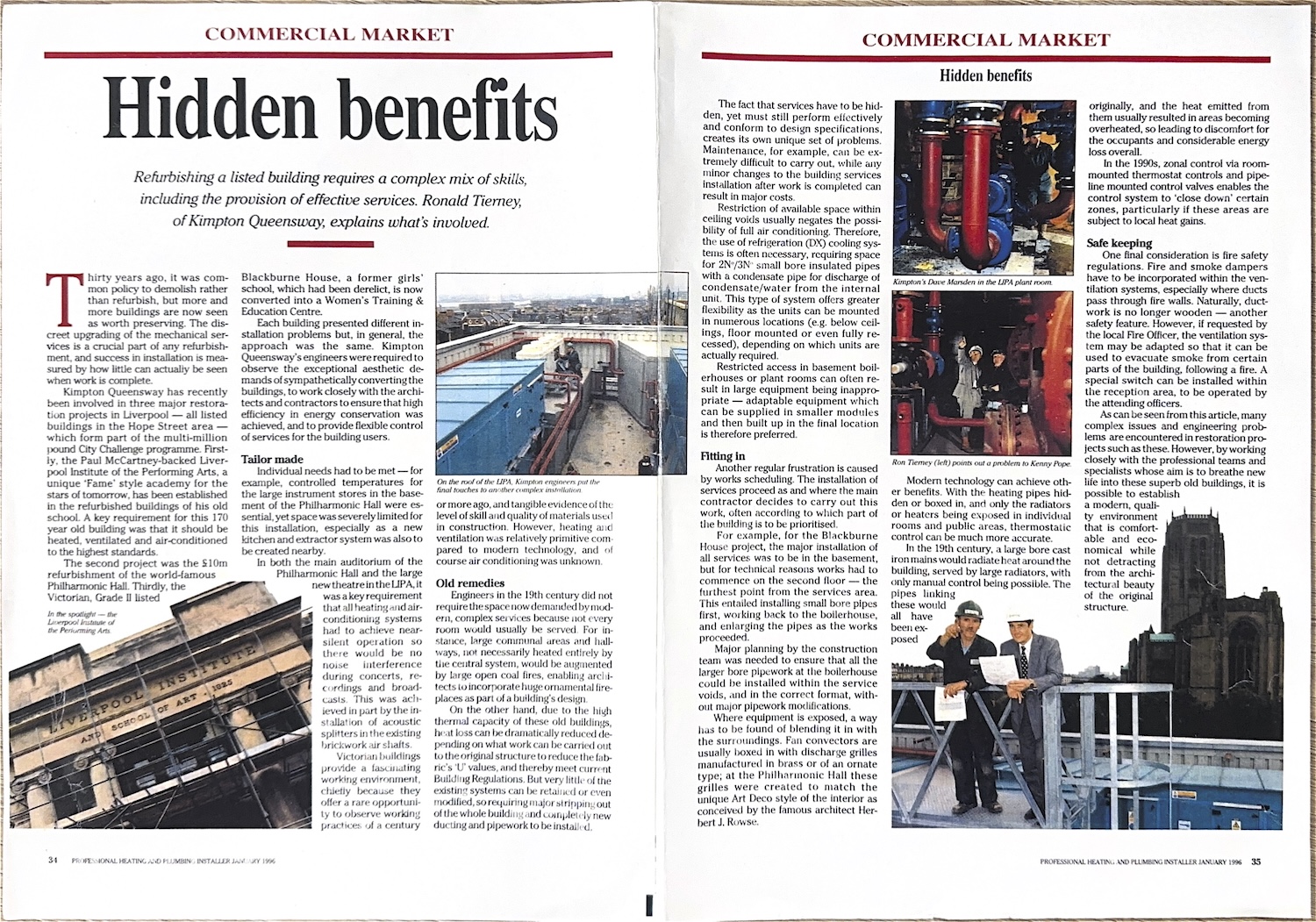 Hidden benefits - installing and HVAc system into an historic listed building