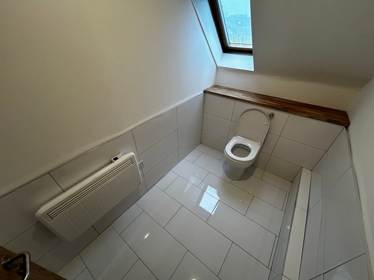 Second toilet install at Warrant House with Cat A and Cat B fit out by Kimpton