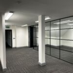 Partitioned meeting room at Warrant House with Cat A and Cat B fit out by Kimpton