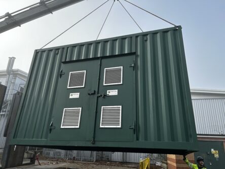 Lifting the Packaged Plant Room for Welburn Hall School North Yorkshire