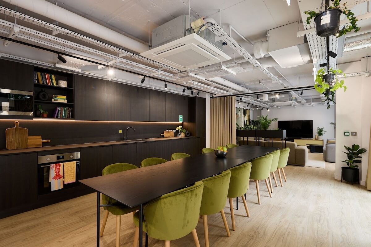 Signal Box Yard BTR scheme private dining space in Bath with MEP by Kimpton