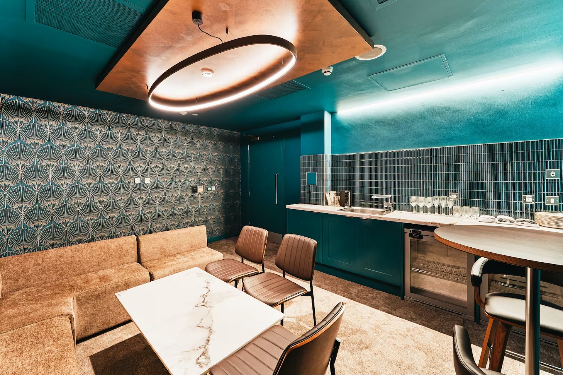 The fabulous Premium Suite at The M and S Bank Arena with fit out by Kimpton