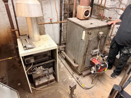 Two boilers in need of replacement by Kimpton